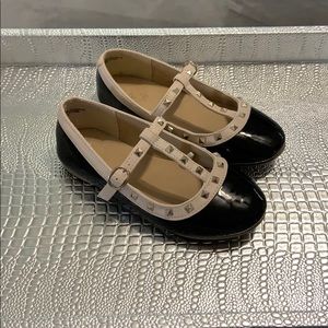Little Girls Studded Patent Leather shoes